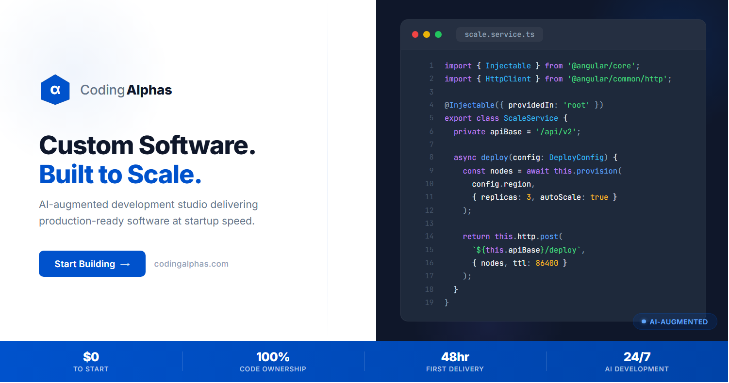 CodingAlphas - Custom Software Development Studio